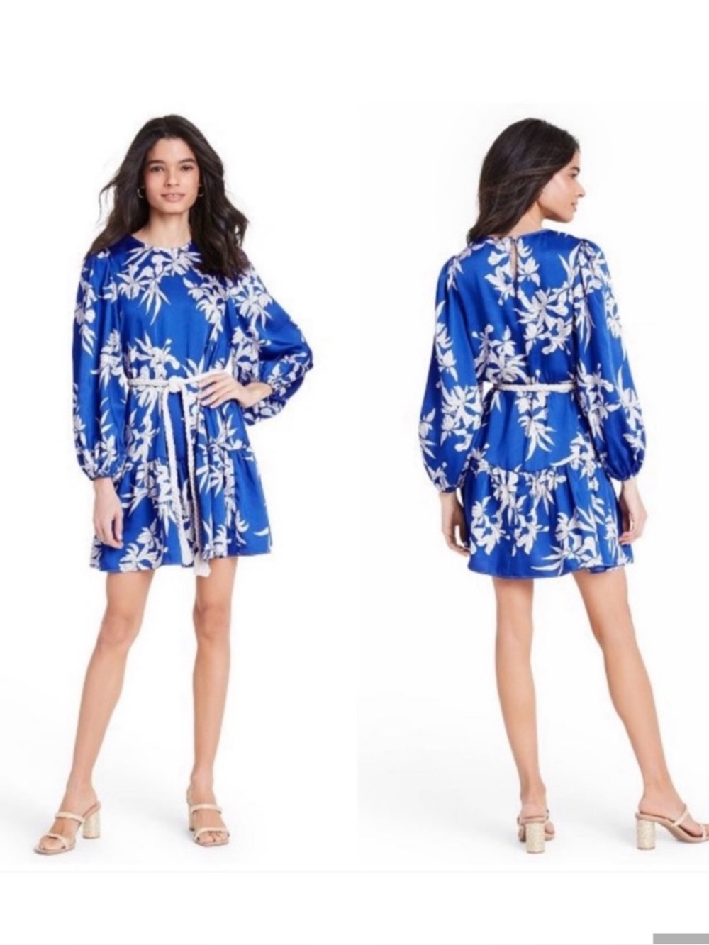 NWT Alexis X Target Blue Floral Dress, size small